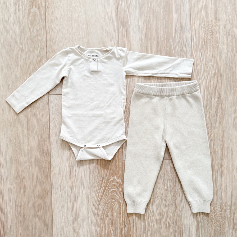 Neutral Baby bodysuit + pants set, 12-18m